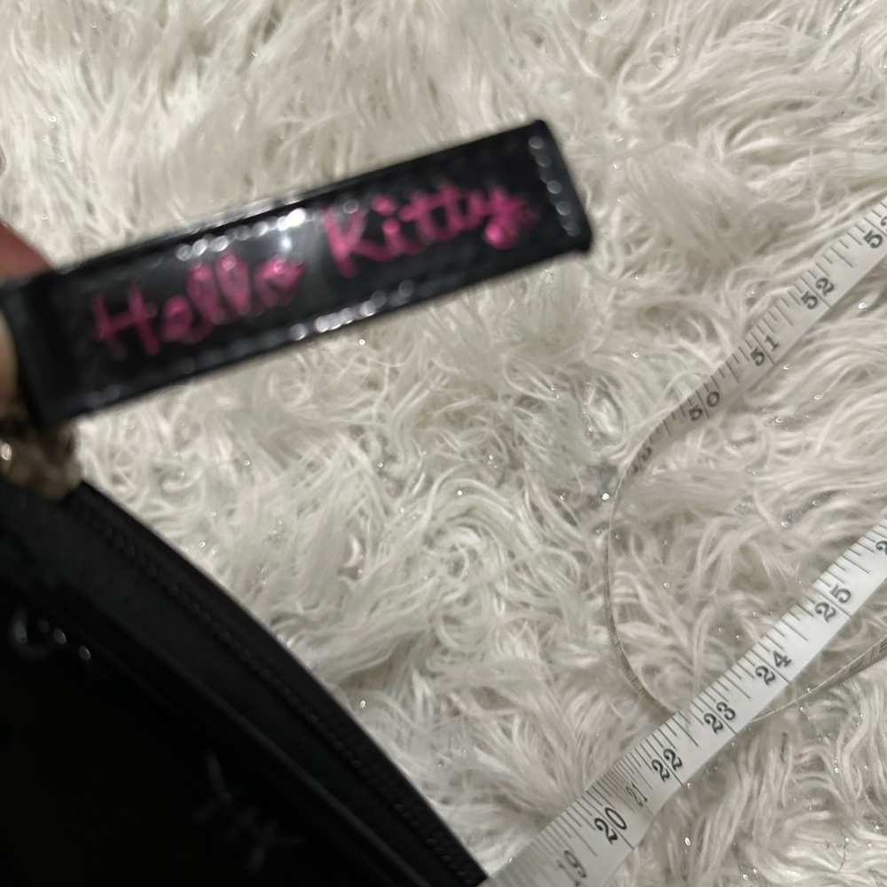 Hello Kitty Glossy Black Patent Embossed Satchel - Picture 2 of 8